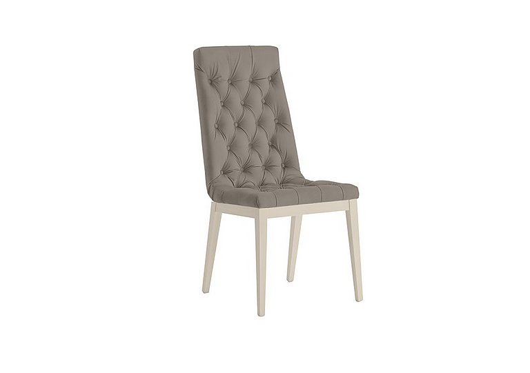 Palazzo Capitonne Buttoned Dining Chair in Sand Birch - Scarlet Taupe