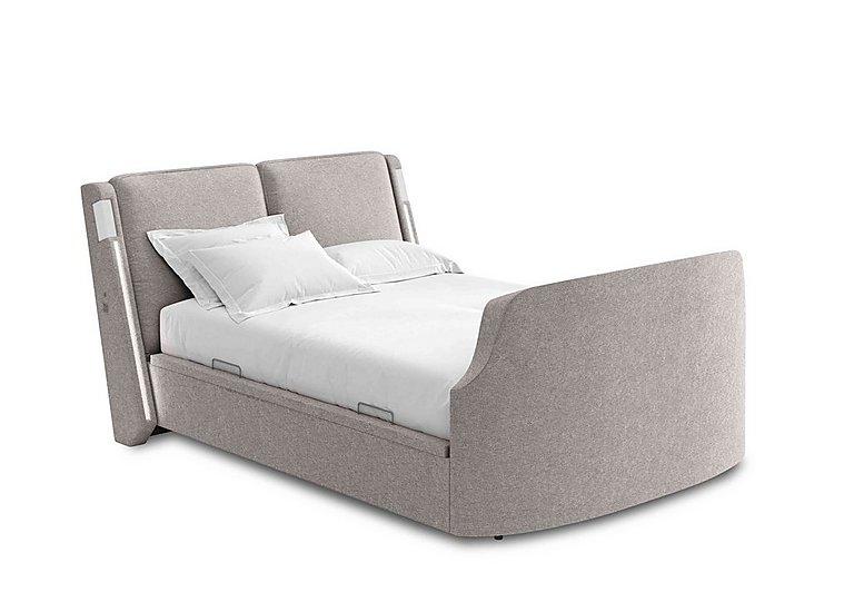 Premiere Manual Side Lift Ottoman TV Bed Frame with Dolby Atmos - Double