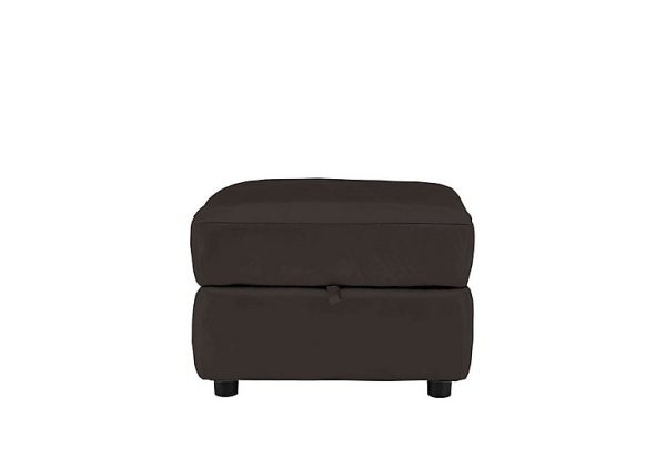 Relax Station Revive NC Leather Storage Footstool | Bed Sava
