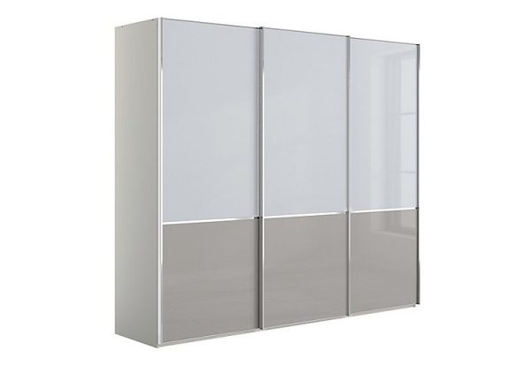 Wiemann  Santa Cruz 250cm 3 Door Sliding Wardrobe  Two ToneGrey | Bed Sava