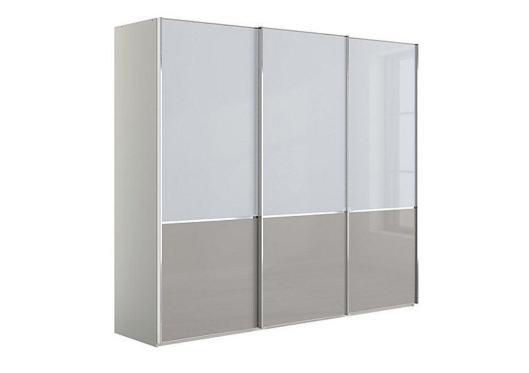Wiemann - Santa Cruz 250cm 3 Door Sliding Wardrobe - Two Tone/Grey