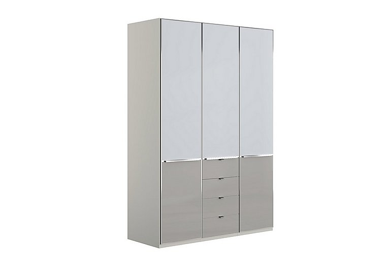 Wiemann - Santa Cruz 150cm 4 Drawer 3 Door Combi Wardrobe - Two Tone/Grey