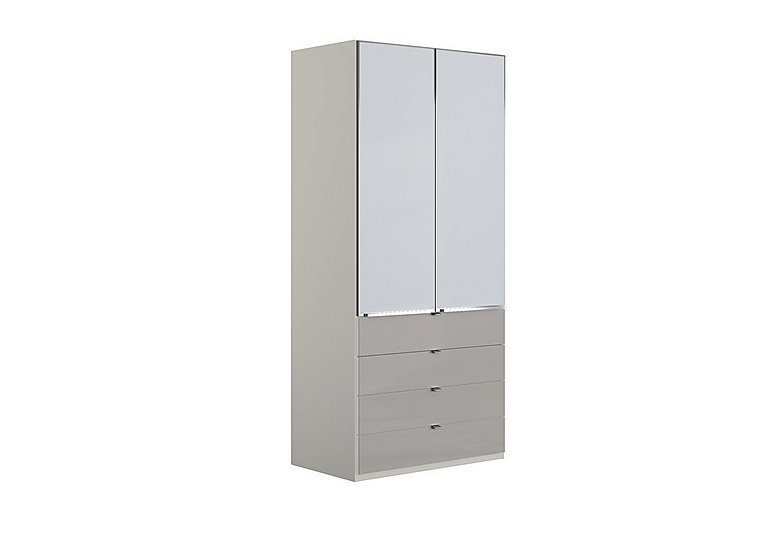 Wiemann - Santa Cruz 100cm 4 Drawer 2 Door Combi Wardrobe - Two Tone/Grey