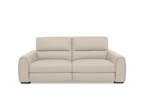 Flex NC Leather 3 Seater Power Recliner Sofa with Storage Arms | Bed Sava