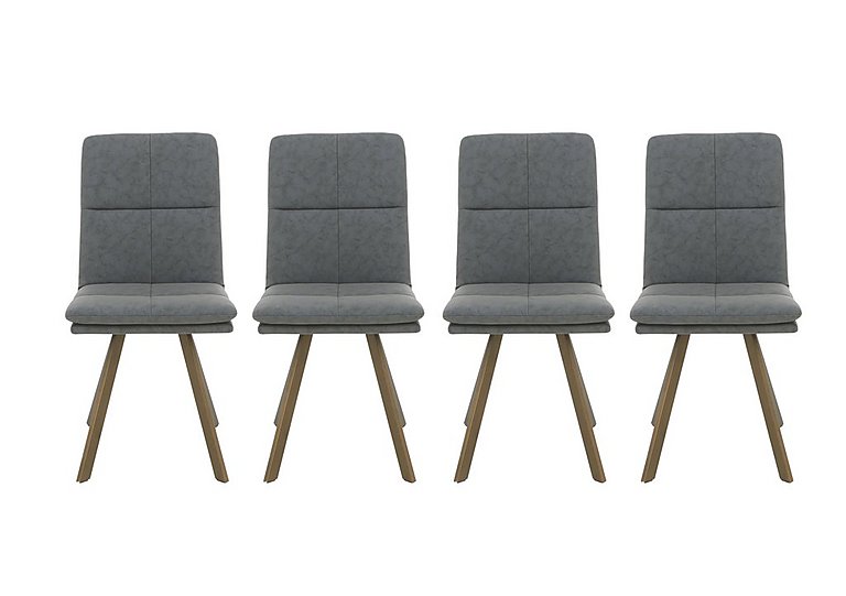 Veyron Set of 4 Dining Chairs - Grey