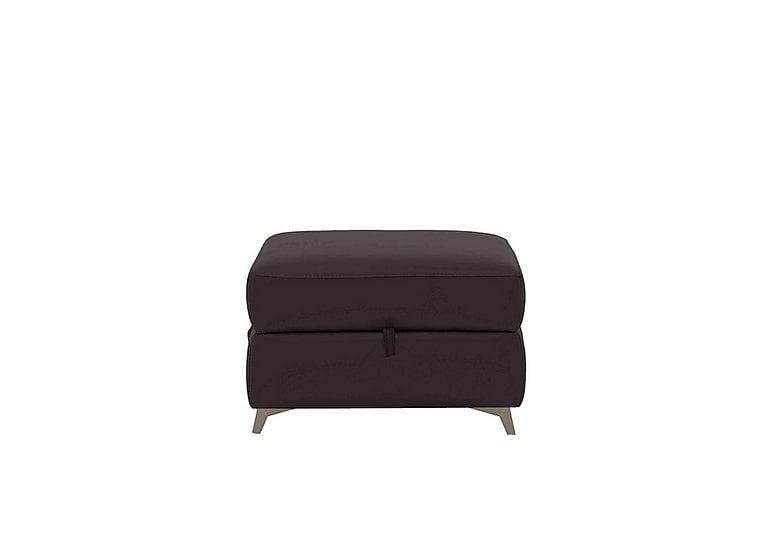 Missouri NC Leather Storage Footstool