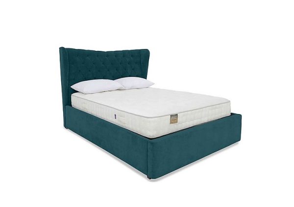 Highgrove  Bauer Electric Ottoman Bed Frame  King Size  Plush Atlantic | Bed Sava