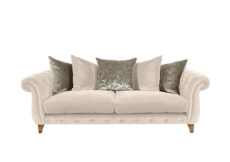 Boutique Palace Fabric 4 Seater Scatter Back Sofa