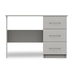 London Bedrooms  Castle 3 Drawer Dressing Table  Grey | Bed Sava