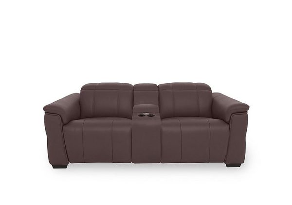 Inca NC Leather 2 Seater Power Recliner Sofa with Pop Up Light Console and Power Headrests | Bed Sava