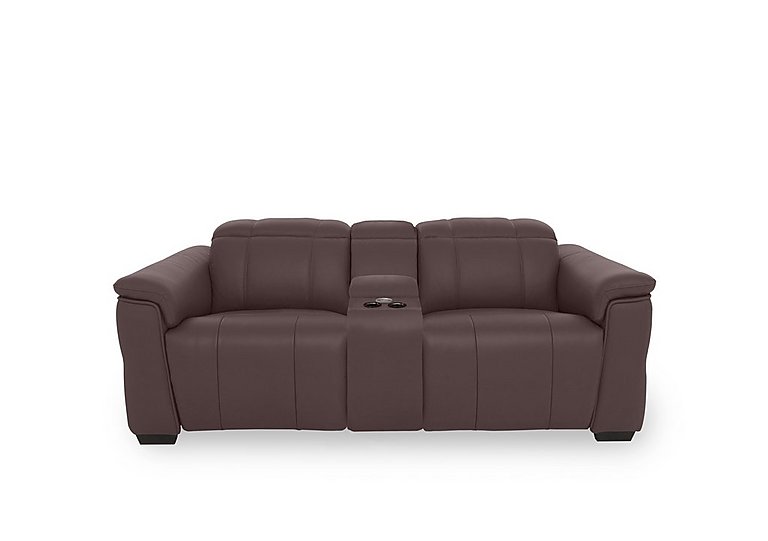 Inca NC Leather 2 Seater Power Recliner Sofa with Pop Up Light Console and Power Headrests