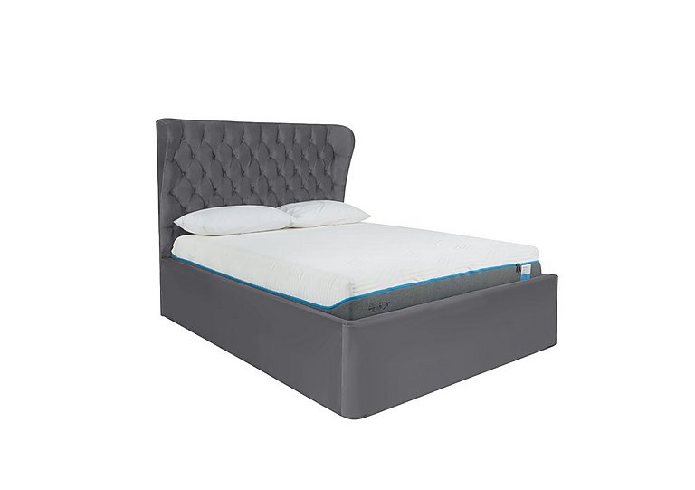 Kendall Ottoman Bed Frame - Super King - Velvet Steel