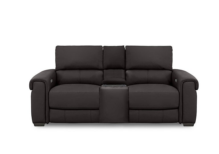 Nixon 2 Seater NC Leather Power Recliner Sofa with Cupholder Power Console