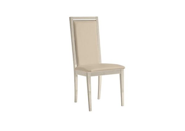 Palazzo Roma Dining Chair in Sand Birch  Aquos Cream | Bed Sava