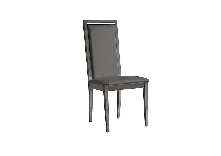 Palazzo Roma Dining Chair in Silver Birch - Aquos Dark Grey