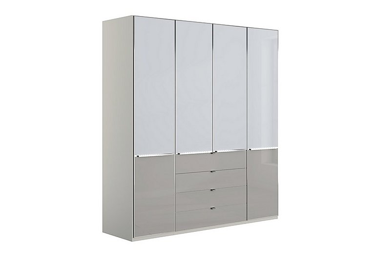 Wiemann - Santa Cruz 4 Door Combi Wardrobe - Two Tone/Grey