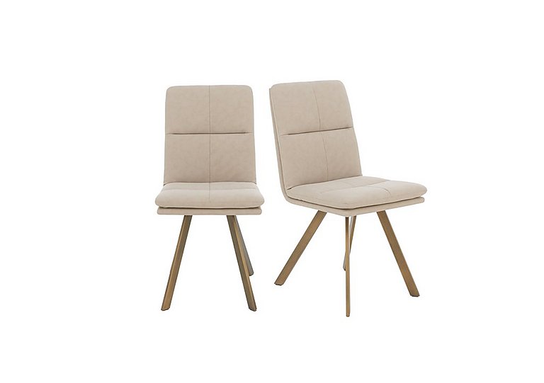 Veyron Pair of Dining Chairs - Taupe