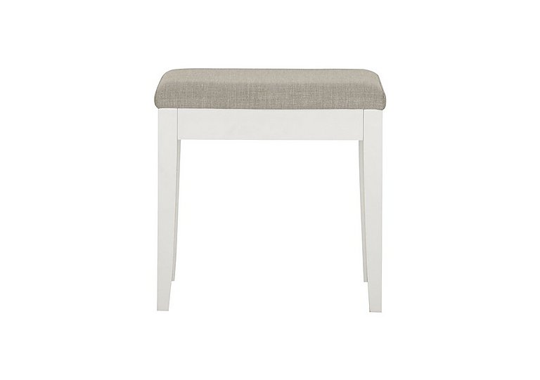Faye Dressing Table Stool - White