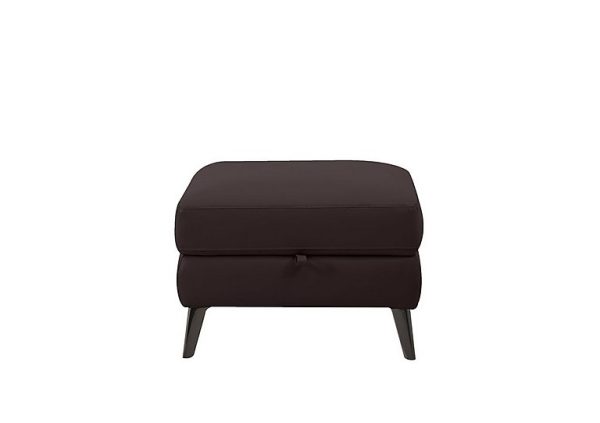 Axel NC Leather Storage Footstool | Bed Sava