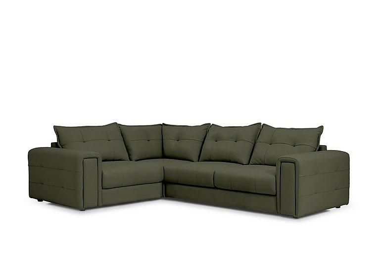 Boutique Goliath Leather Left Hand Facing Corner Sofa