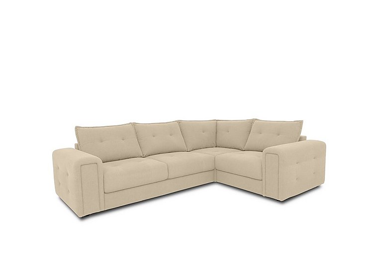 Boutique Goliath Fabric Right Hand Facing Corner Sofa with Storage Drawers