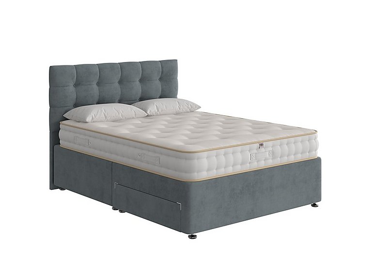 The Handmade Bed Company - Boutique Ortho Divan Set with Continental Drawers - Double - Ribelle Midnight