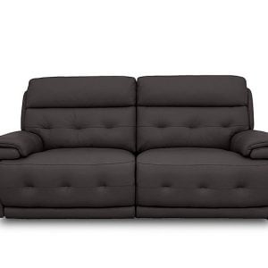 Brescia NC Leather 3 Seater Power Recliner Sofa with Power Headrests | Bed Sava