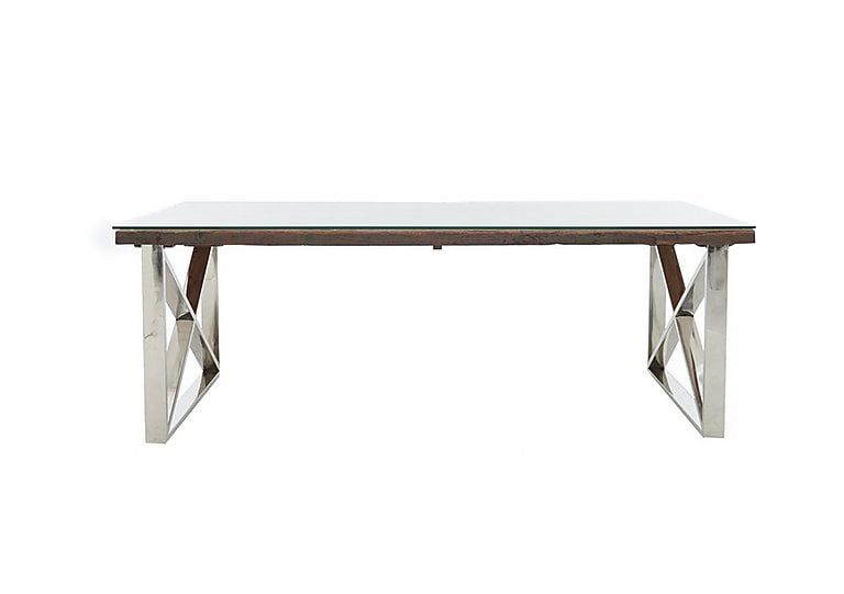 Chennai Dining Table with X-Shaped Legs - 220-cm