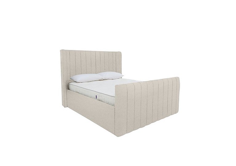 Eira High Foot End Ottoman Bed Frame - Double - Gatsby Fossil Hunt