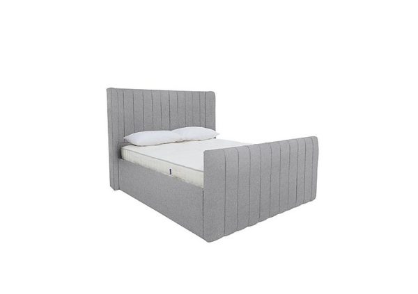 Eira High Foot End Ottoman Bed Frame  Double  Gatsby Mountain Haze | Bed Sava