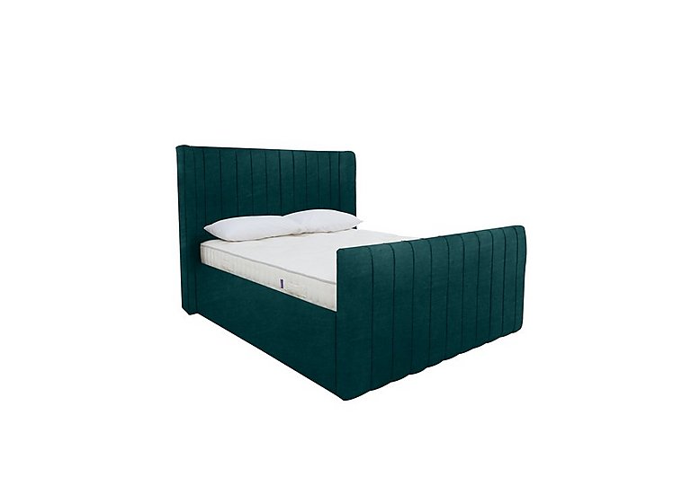 Eira High Foot End Ottoman Bed Frame - Double - Savannah Ocean