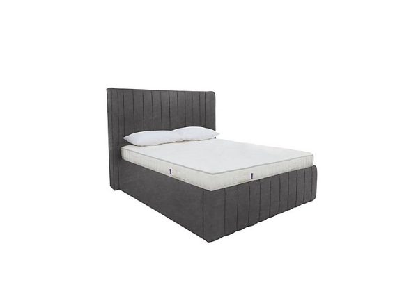 Eira Low Foot End Ottoman Bed Frame  Double  Sanderson Coal | Bed Sava