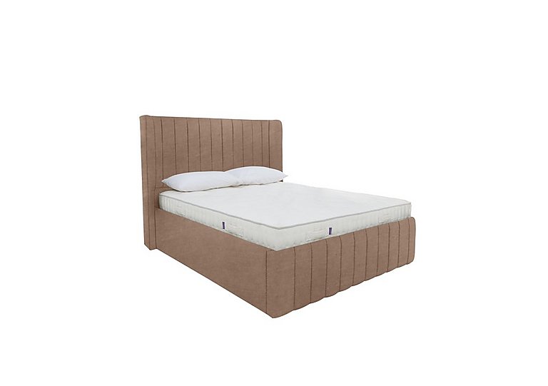 Eira Low Foot End Ottoman Bed Frame - Double - Savannah Mocha