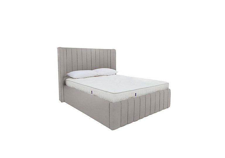 Eira Low Foot End Ottoman Bed Frame - Double - Velvet Slate