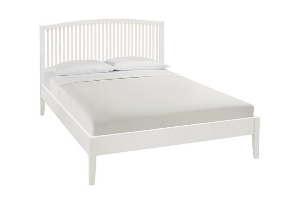 Faye Bed Frame  Double  White | Bed Sava