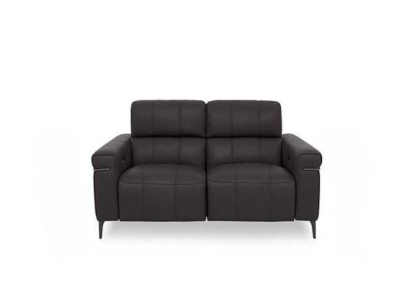 Homestage NC Leather 2 Seater Power Recliner Sofa with Power Headrests | Bed Sava