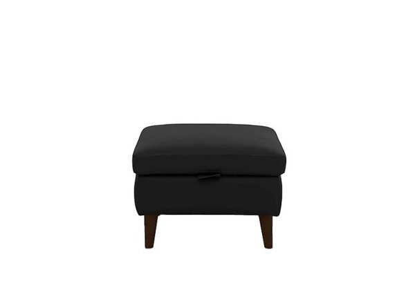Morgan Leather Storage Footstool | Bed Sava