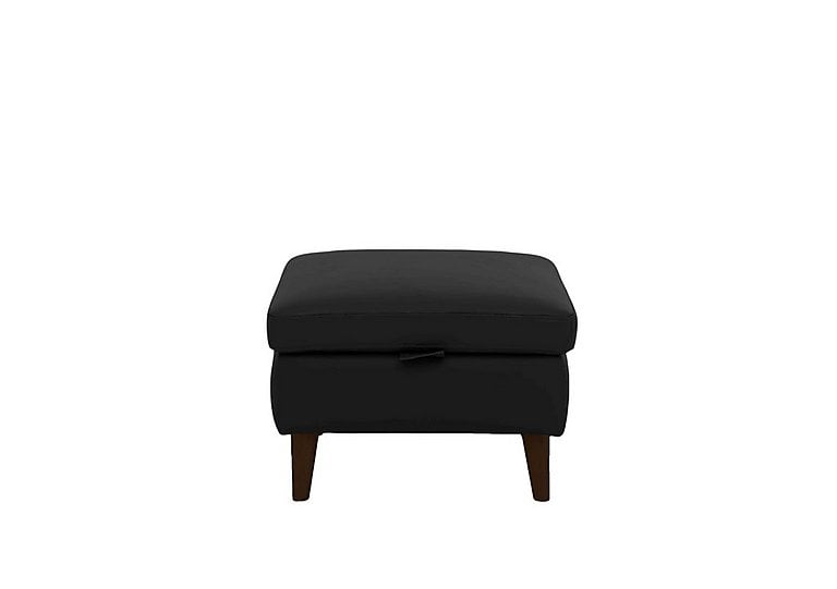 Morgan Leather Storage Footstool