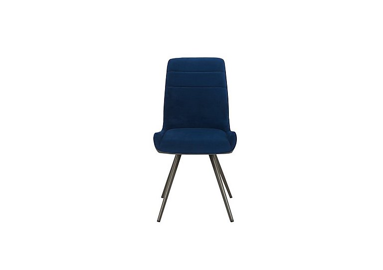 Samurai Velvet Dining Chair - Blu