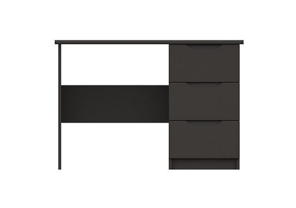 London Bedrooms  St Pancras 3 Drawer Dressing Table  Graphite | Bed Sava