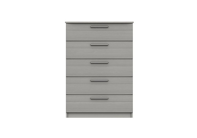London Bedrooms - Victoria 5 Drawer Chest - Light Grey