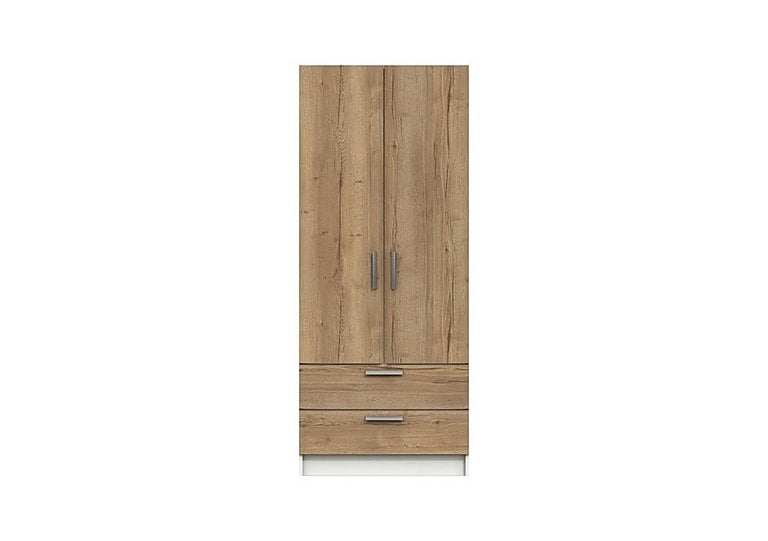 London Bedrooms Waterloo  2 Door 2 Drawer Wardrobe  White | Bed Sava