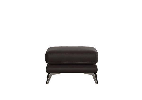 Contempo NC Leather Footstool | Bed Sava