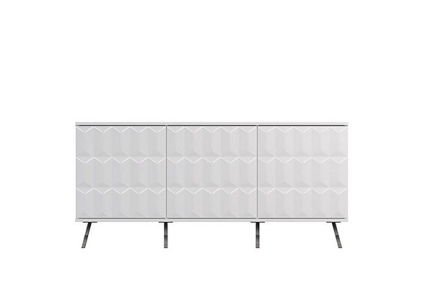 Alpha 3 Door Sideboard with SMART LED Lighting  White | Bed Sava