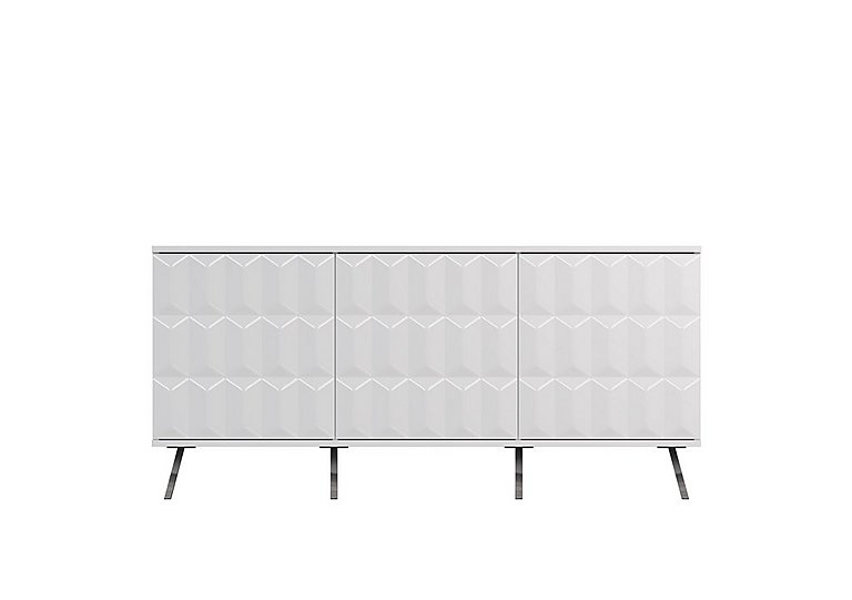 Alpha 3 Door Sideboard with SMART LED Lighting - White