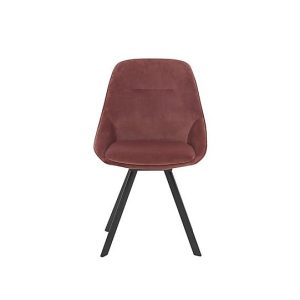 Arctic Swivel Fabric Dining Chair  Pink | Bed Sava