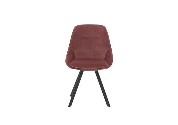 Arctic Swivel Fabric Dining Chair  Pink | Bed Sava