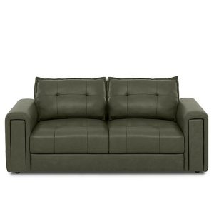 Boutique Goliath 2 Seater Leather Sofa with Storage Drawers | Bed Sava