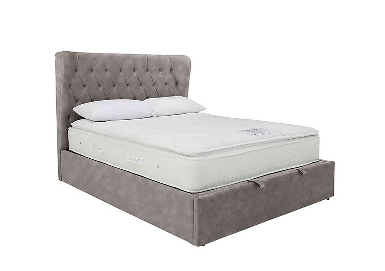 Calypso Ottoman Bed Frame - King Size - Dapple Silver