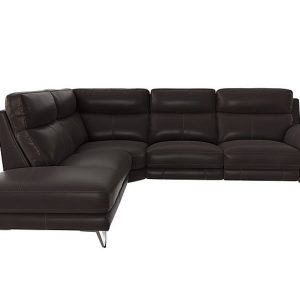 Contempo Left Hand Facing Chaise End NC Leather Sofa | Bed Sava